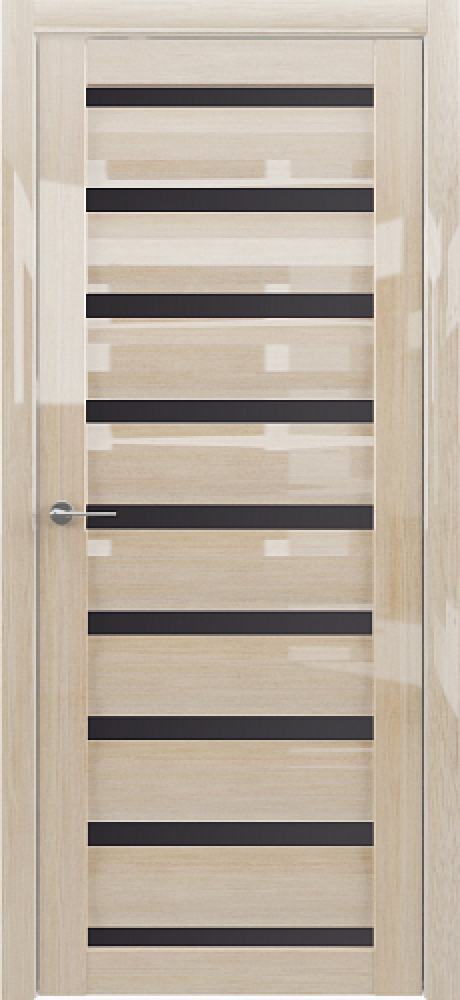 Межкомнатная дверь со стеклом Сидней GL Мокко глянец Глянец Стекло мателюкс (ALBERO)