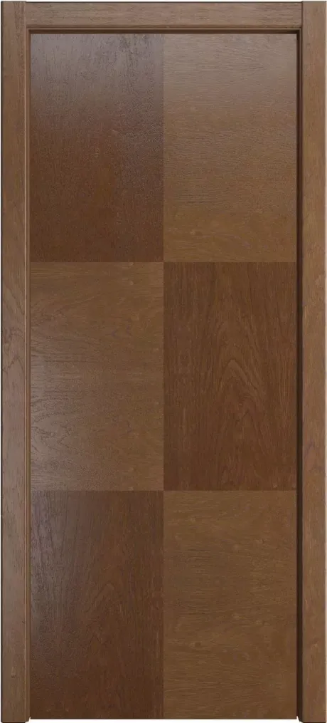 Глухая межкомнатная дверь Некст Дуб мокко Шпон (Мильяна)