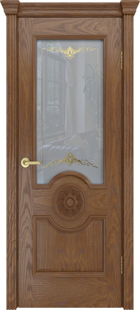 Межкомнатная дверь со стеклом Портофино Дуб мокко Шпон (Бипи Дорс)