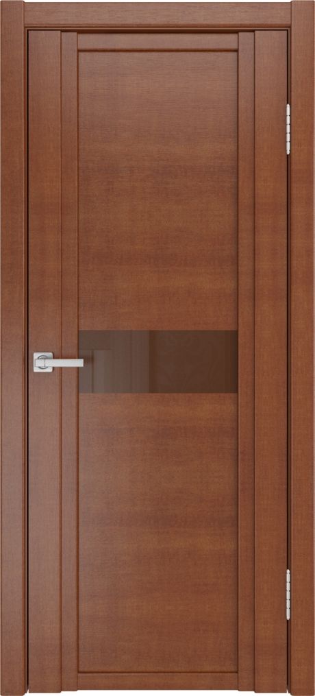 Межкомнатная дверь со стеклом QDO H Анегри Шпон (Мильяна)