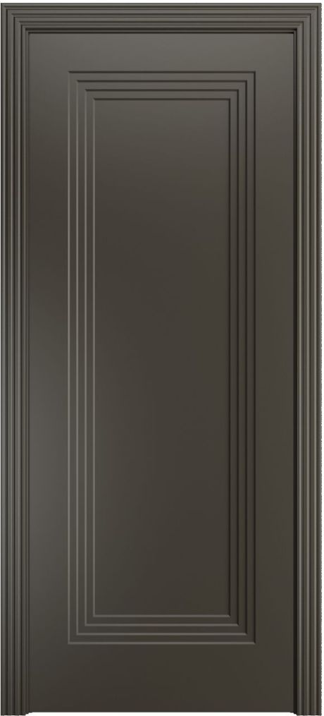 Глухая межкомнатная дверь Каролина-1 Гриджио Эмаль (Бипи Дорс)