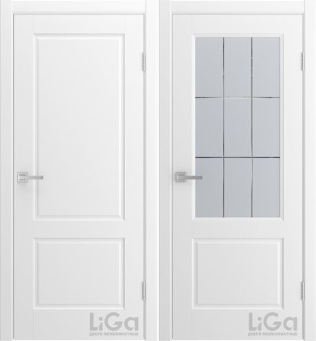 Межкомнатная дверь Tesoro Белый Эмаль (Лига дверей)
