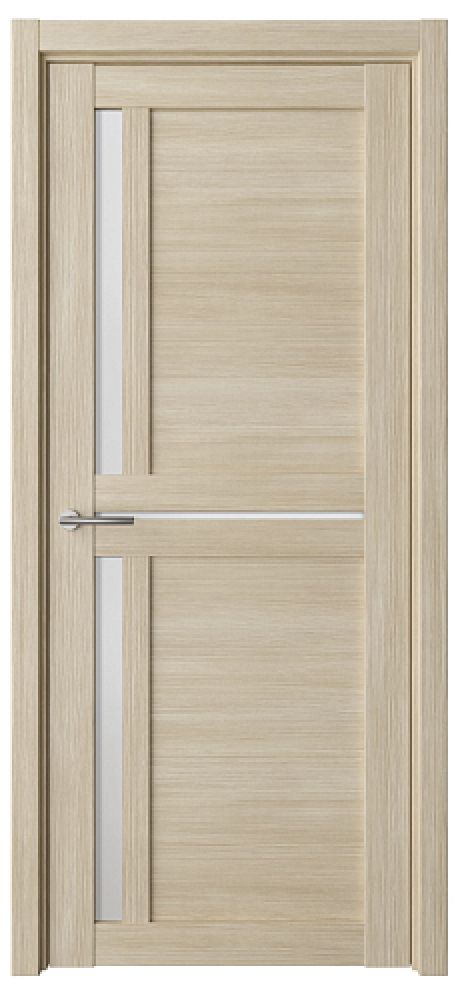 Межкомнатная дверь со стеклом Кельн Лиственница мокко Эко-шпон Стекло мателюкс (ALBERO)