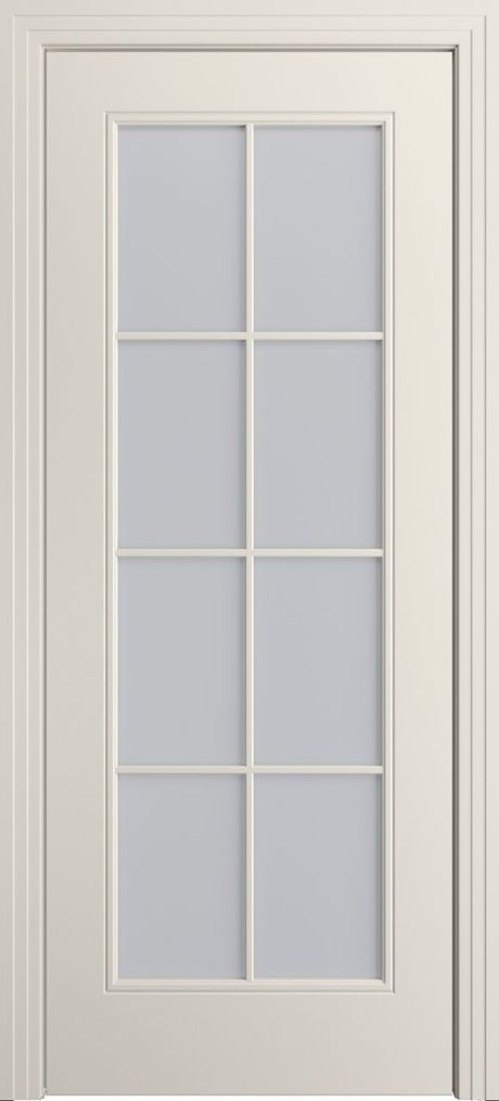 Межкомнатная дверь со стеклом Версаль-Ф Loft (8) Бежевый Эмаль (Мильяна)