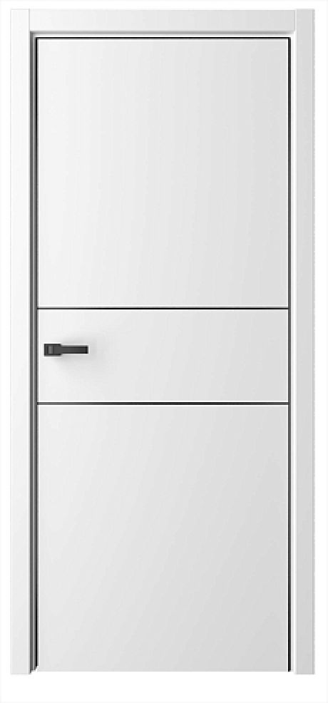 Глухая межкомнатная дверь Лайн-3 Белый Эмаль (ALBERO)