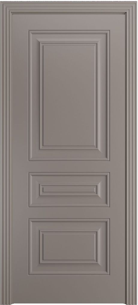 Глухая межкомнатная дверь Версаль Ф Темно-серый Эмаль (Мильяна)