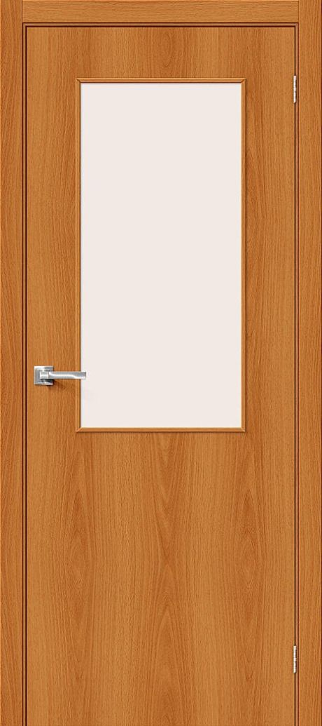 Межкомнатная дверь остекленная Гост-7 Л-12 (МиланОрех) (BRAVO)