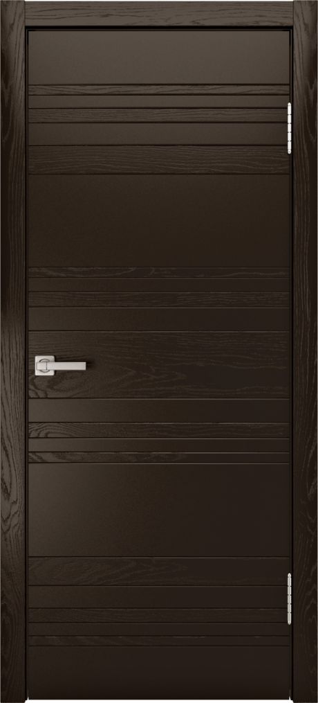 Глухая межкомнатная дверь ID-E Темный шоколад Шпон (Мильяна)