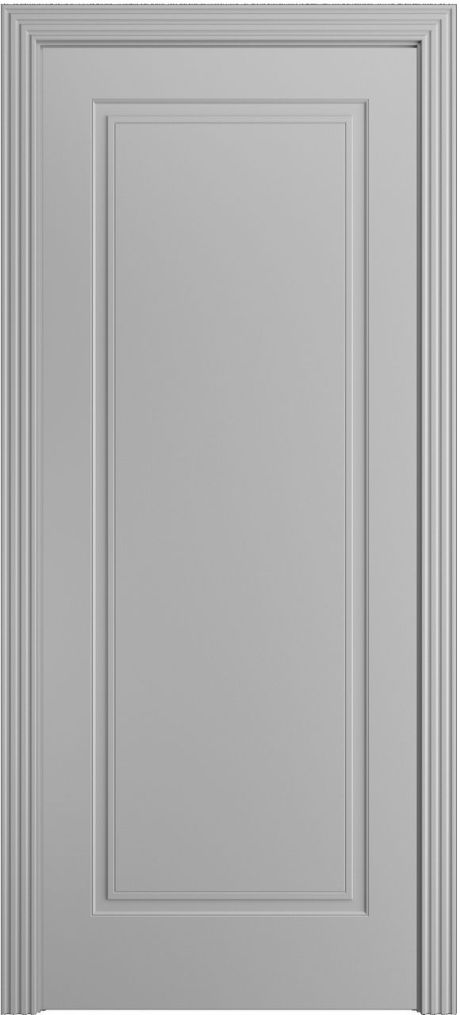 Глухая межкомнатная дверь Бруклин-1 Светло серая Эмаль (Бипи Дорс)