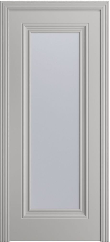 Межкомнатная дверь со стеклом Версаль-Ф Премиум Грей Эмаль (Мильяна)
