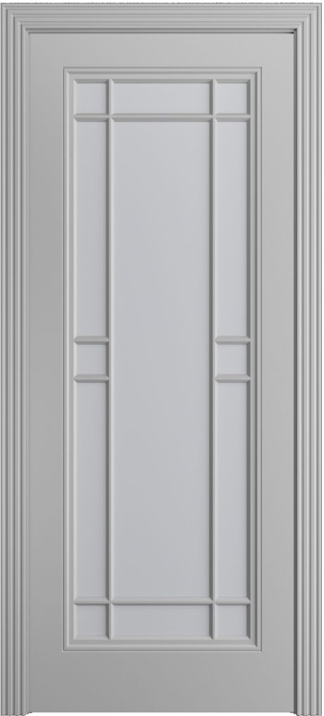 Межкомнатная дверь со стеклом Бьянка-1.1 Светло серая Эмаль (Бипи Дорс)