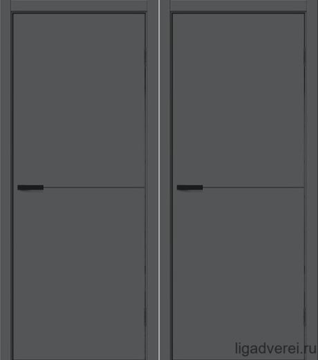 Межкомнатная дверь Prime-1 Антрацит ПЭТ (Лига дверей)