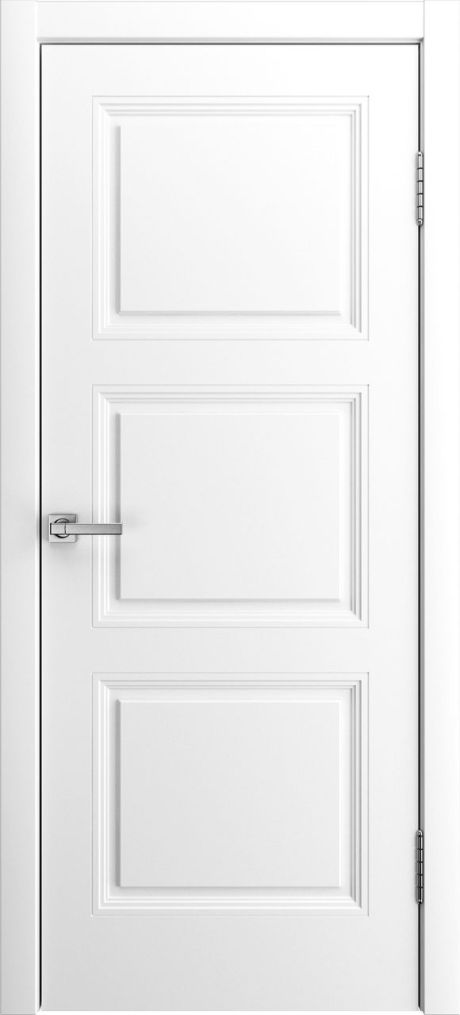 Глухая межкомнатная дверь Манхэттен .1 Белоснежный Эмаль (Бипи Дорс)