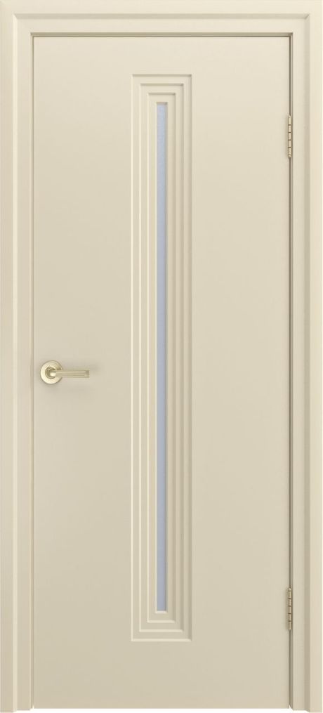 Межкомнатная дверь со стеклом Каролина-4 Крем Эмаль (Бипи Дорс)