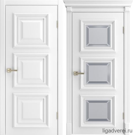 Межкомнатная дверь Diana-3 Белый Эмаль (Лига дверей)