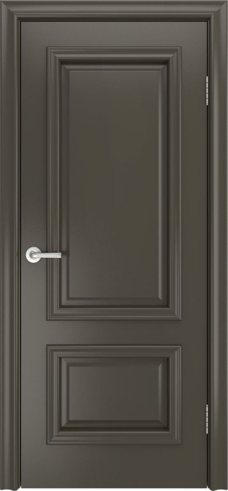 Глухая межкомнатная дверь Бристоль Премиум Гриджио Эмаль (Мильяна)