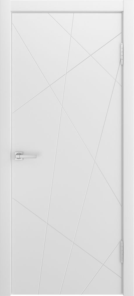Глухая межкомнатная дверь ID-N Белый Эмаль (Мильяна)