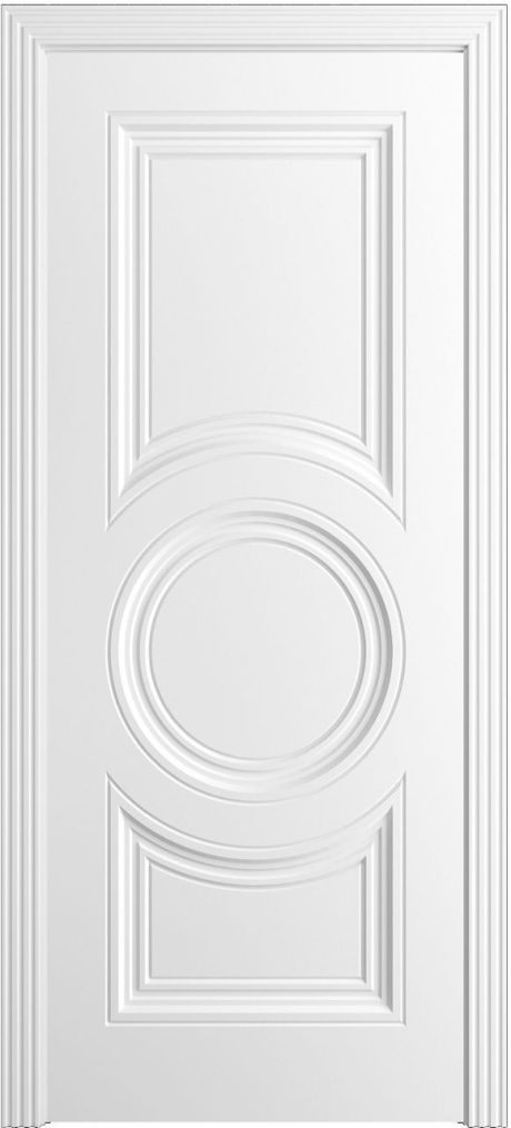 Глухая межкомнатная дверь Адриана-Ф Премиум Белоснежный Эмаль (Мильяна)