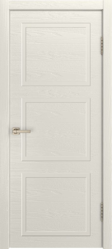 Глухая межкомнатная дверь ID-Лайн 3 Бьянко Шпон (Мильяна)