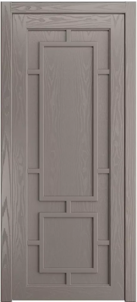 Глухая межкомнатная дверь Италия Темный шоколад Шпон (Мильяна)