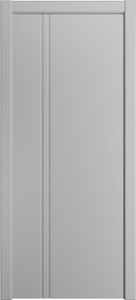 Глухая межкомнатная дверь ID-II Грей Эмаль (Мильяна)