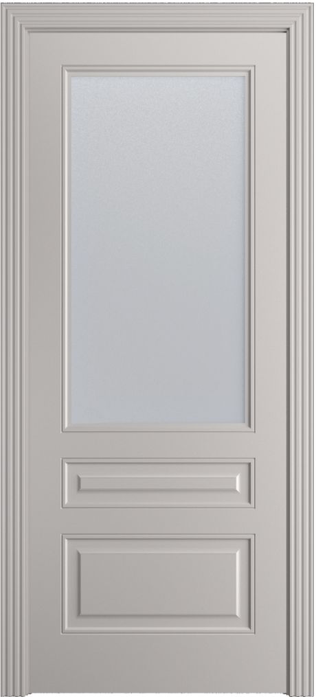 Межкомнатная дверь со стеклом Бьянка Агат Эмаль (Бипи Дорс)