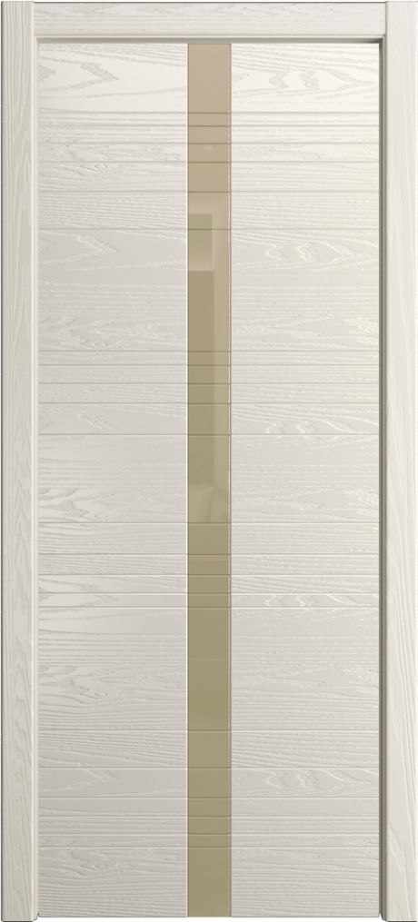 Межкомнатная дверь со стеклом ID-X Бежевый Шпон (Мильяна)