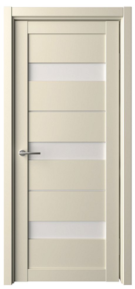Межкомнатная дверь со стеклом Прага Сэнд Vinyl Стекло мателюкс (ALBERO)