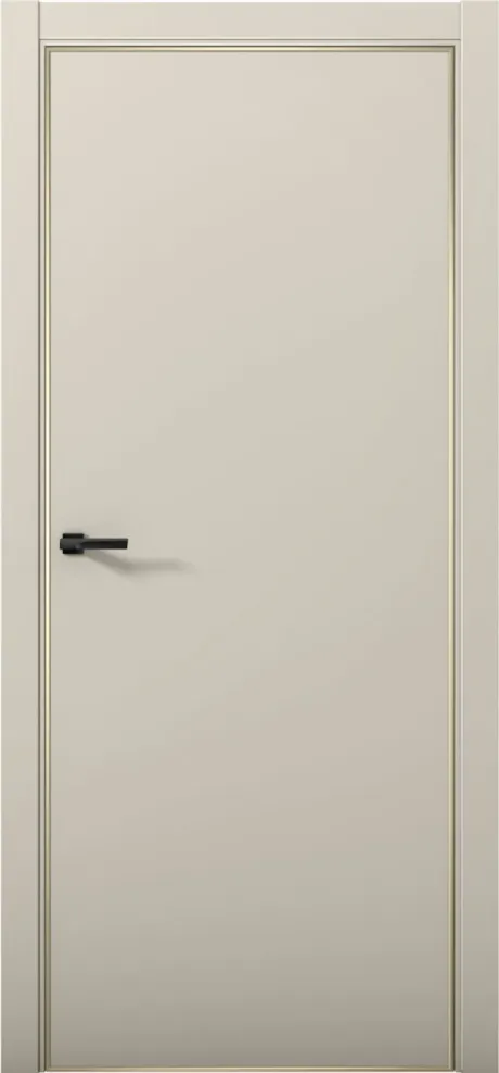 Межкомнатная дверь ESTETICA 01 Силк грей Кромка AL Gold (Brandoors)