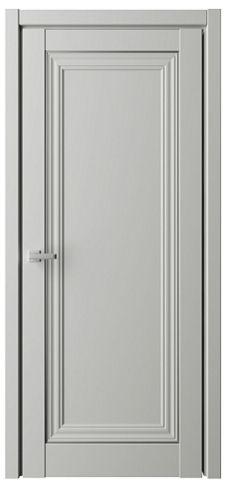 Глухая межкомнатная дверь Прадо-2 Платина Vinyl (ALBERO)