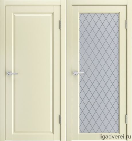 Межкомнатная дверь White Жемчуг Эмалит (Лига дверей)