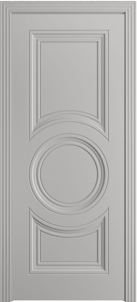 Глухая межкомнатная дверь Адриана-Ф Премиум Грей Эмаль (Мильяна)