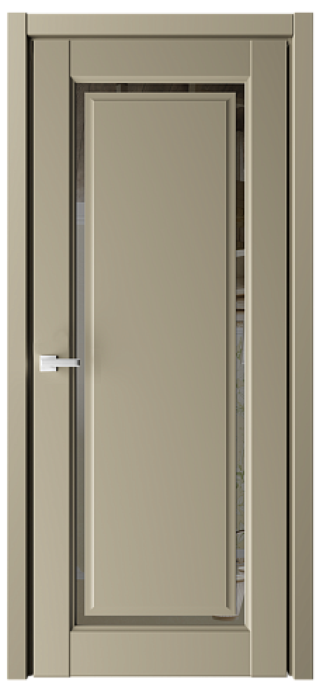 Межкомнатная дверь с зеркалом Эрмитаж-8 Серый Vinyl Зеркало грей (ALBERO)