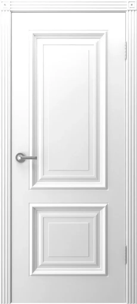Глухая межкомнатная дверь Акцент Белый Эмаль (Шейл Дорс)