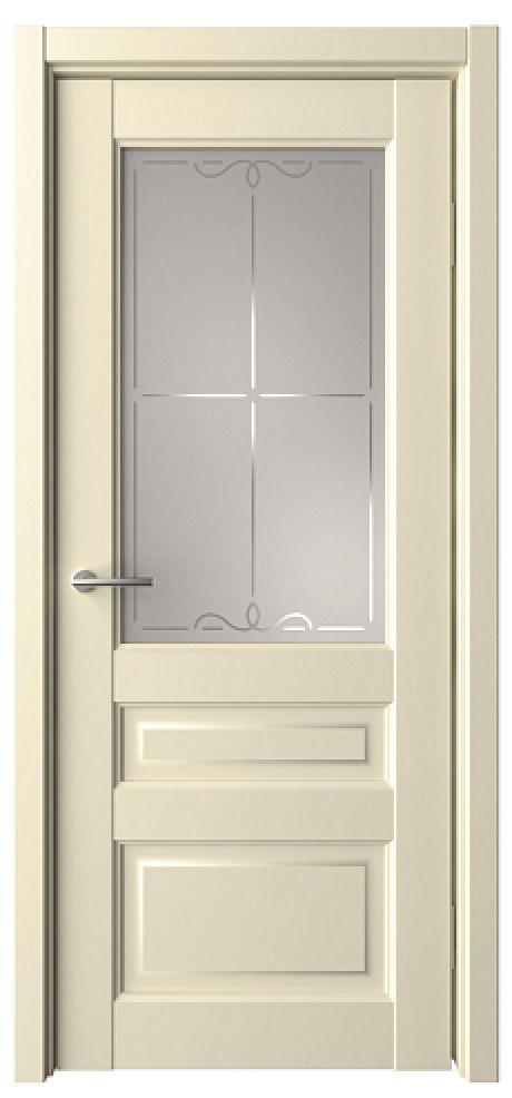 Межкомнатная дверь Эрмитаж-2 Сэнд Vinyl Мателюкс с алмазной гравировкой "Галерея" (ALBERO)