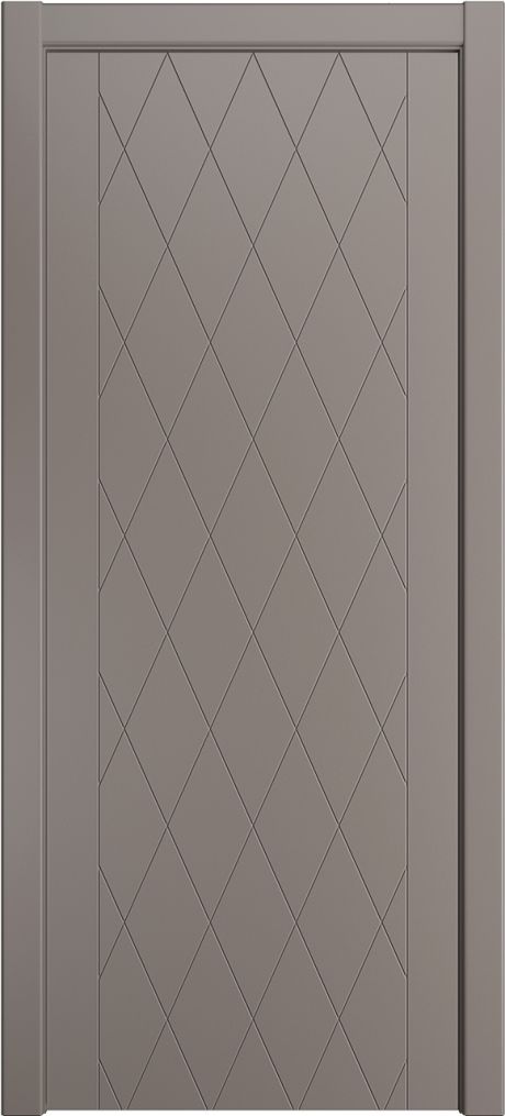 Глухая межкомнатная дверь ID-W Темно-серый Эмаль (Мильяна)