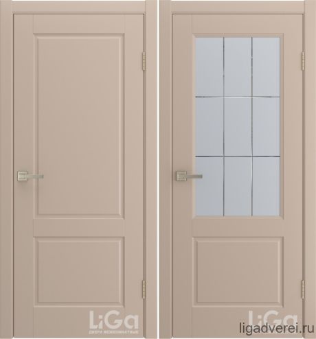 Межкомнатная дверь Tesoro Латте Эмаль (Лига дверей)