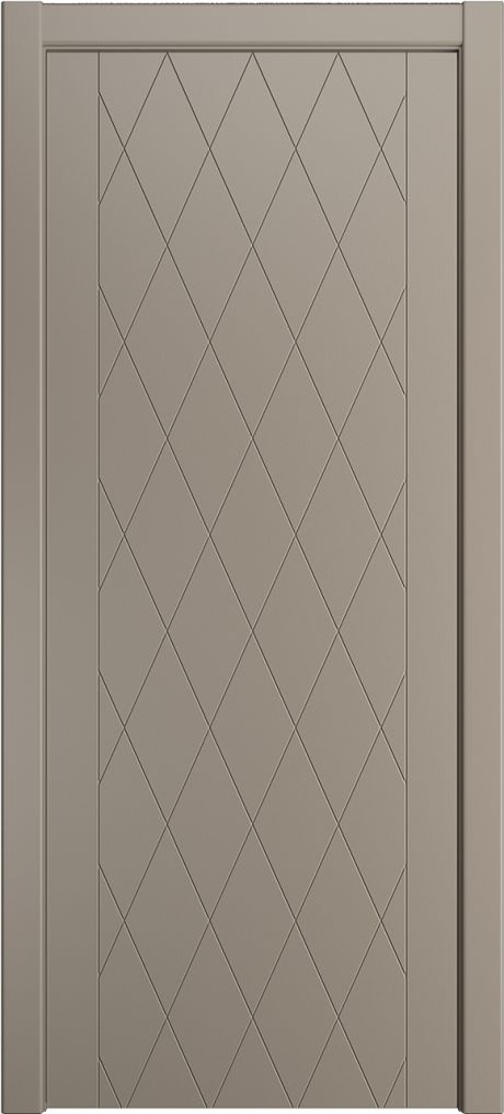 Глухая межкомнатная дверь ID-W Латте Эмаль (Мильяна)