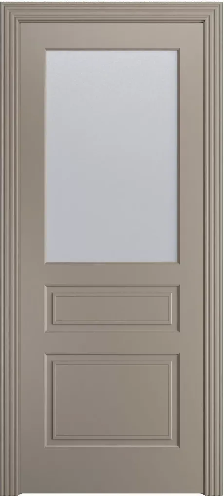 Межкомнатная дверь со стеклом Бруклин Латте Эмаль (Бипи Дорс)