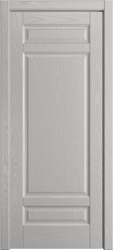 Глухая межкомнатная дверь Клариса Грей Шпон (Мильяна)
