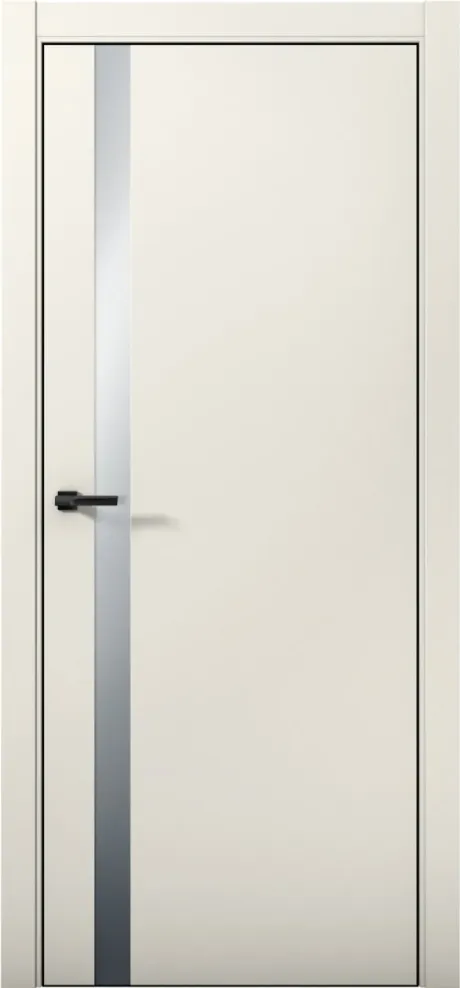 Межкомнатная дверь со стеклом ESTETICA 07 Магнолия Кромка AL Black (Brandoors)