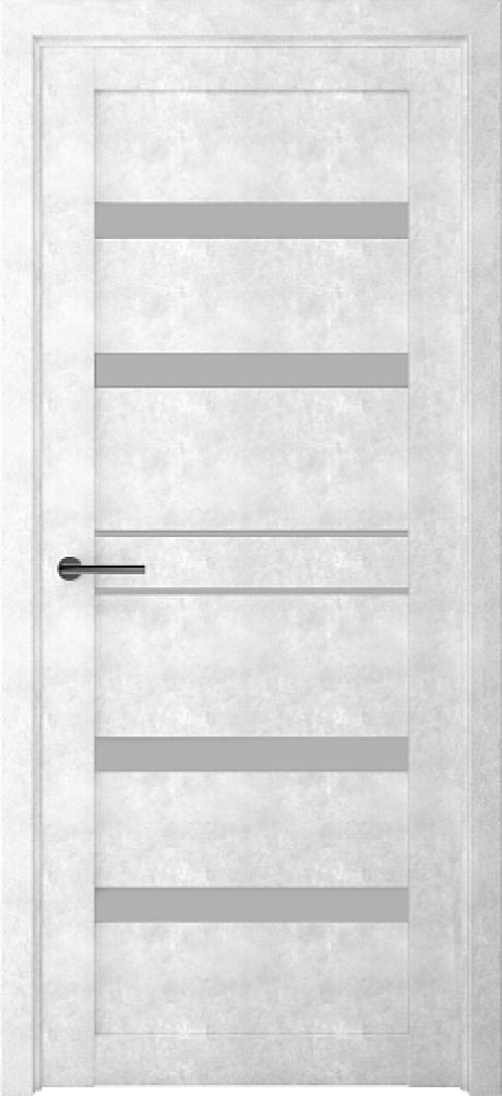 Межкомнатная дверь со стеклом Дрезден Светлый Бетон Стекло мателюкс (ALBERO)