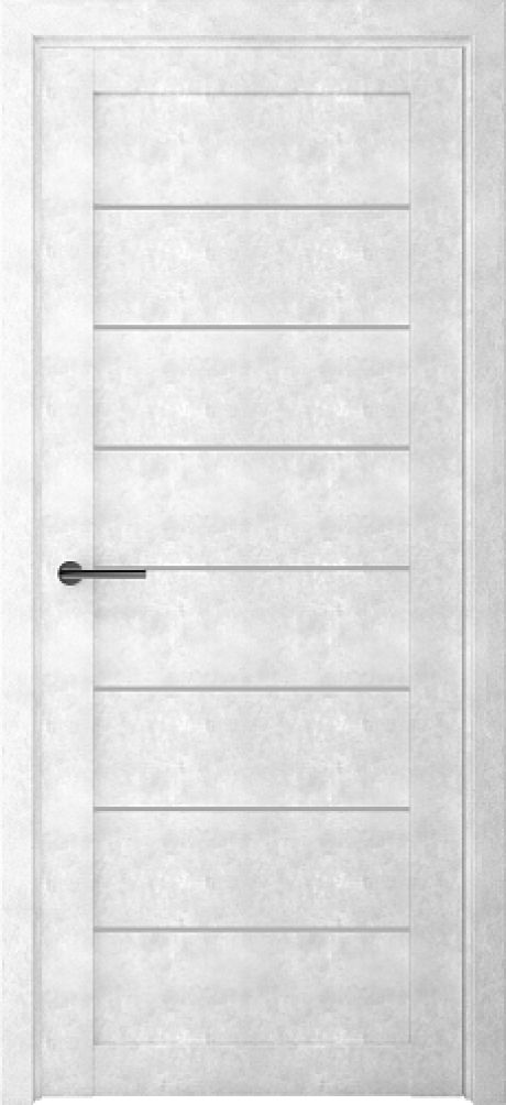 Межкомнатная дверь со стеклом Сеул Светлый Бетон Стекло мателюкс (ALBERO)