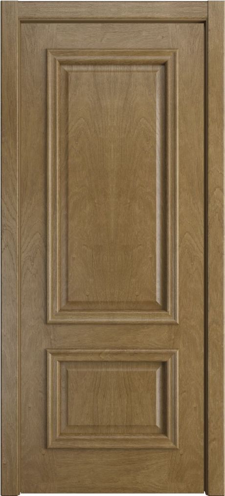 Глухая межкомнатная дверь Бристоль Премиум Дуб янтарь Шпон (Мильяна)