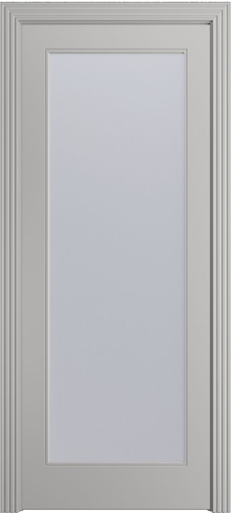 Межкомнатная дверь со стеклом Бьянка-1 Грей Эмаль (Бипи Дорс)
