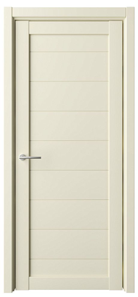 Глухая межкомнатная дверь Мюнхен ширина 60 см Ваниль Vinyl (ALBERO)