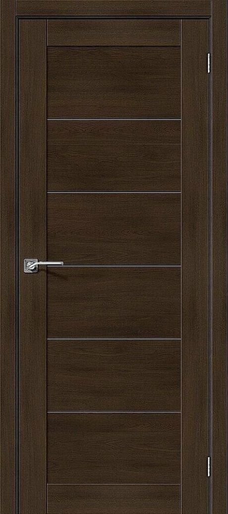 Межкомнатная дверь глухая Легно-21 Legno Dark Oak (ĒLPORTA)