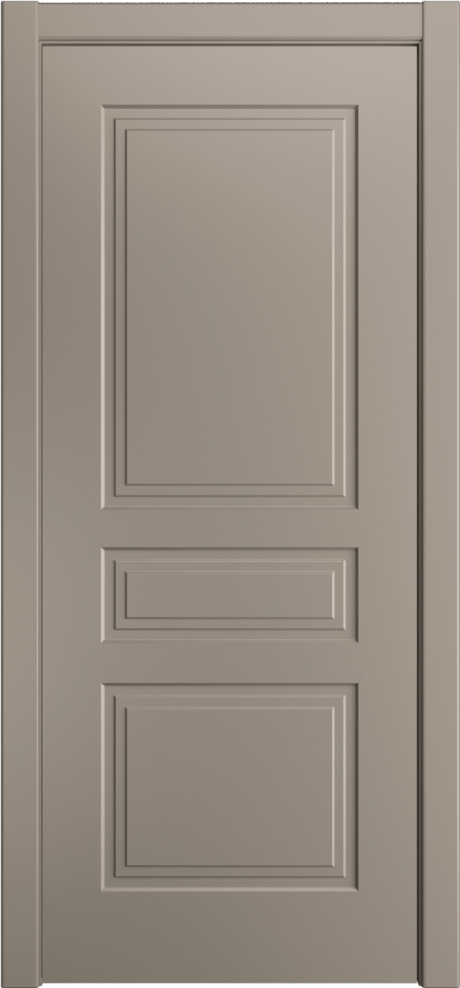 Глухая межкомнатная дверь ID-Челси 3 Латте Эмаль (Мильяна)