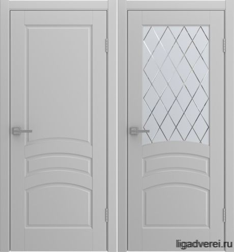 Межкомнатная дверь Venecia Светло-серый Эмаль (Лига дверей)