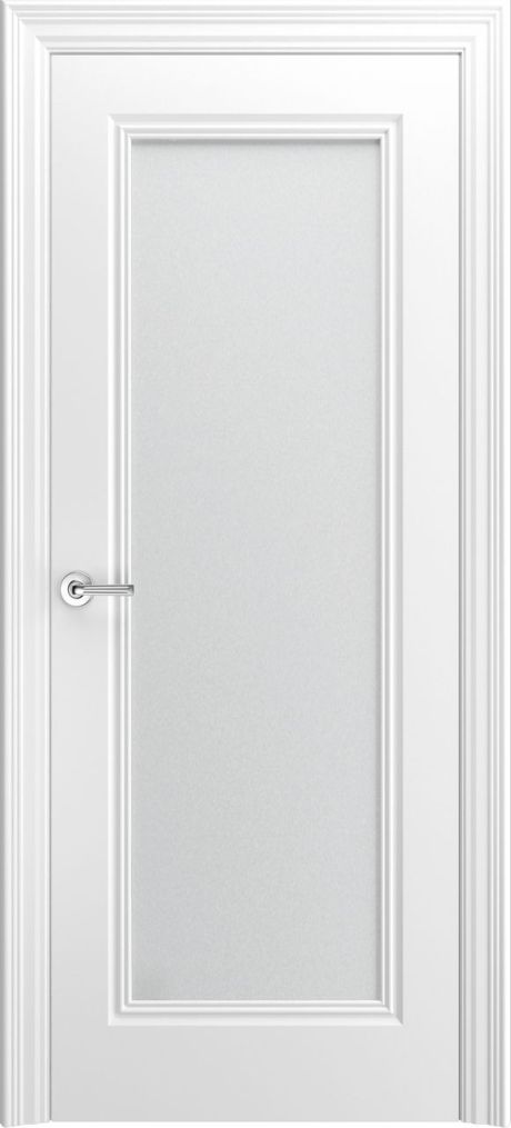 Межкомнатная дверь со стеклом Дельта-1 Белый Эмаль (Шейл Дорс)